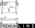 MAHLE Intercooler MAHLE CI 268 000P (CI 268 000P)