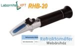 Labornite RHB-20ATC ipari kézi BRIX refraktométer - Megbízható koncentrációmérés ipari folyadékokhoz (RHB20)