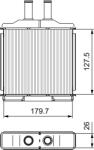 VALEO Schimbător de căldură, încălzire habitaclu VALEO 811541 (811541)