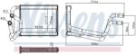 NISSENS Schimbător de căldură, încălzire habitaclu NISSENS 707245 (707245) - fixbox