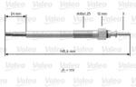 VALEO Bujie incandescenta VALEO 345133