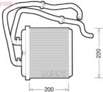 DENSO Schimbător de căldură, încălzire habitaclu DENSO DRR12003 (DRR12003) - fixbox