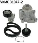 SKF Pompa apa + Set curea transmisie cu caneluri SKF VKMC 31047-2 (VKMC 31047-2) - fixbox