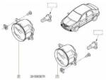 Original Renault Proiector ceata ORIGINAL RENAULT 261508367R (261508367R)