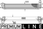 MAHLE Intercooler MAHLE CI 155 000P (CI 155 000P)