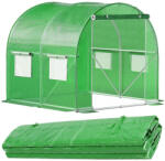 Brius Folie inlocuire sera 200x200x200 cm, PE 140g m2 cu plasa PP, filtru UV4, 4 ferestre si usa fermoar, verde (GT-0001F)