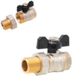 ERMETIQ Robinet sferic tip fluture cu olandez 1/2"MF, Ermetiq ER-HMF12 (ER-HMF12)