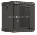 Lanberg cabinet wall-mount 6U 300x300 glass door black (WF11-3306-10B) (WF11-3306-10B)