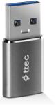 Ttec Преходник ttec - 2DK44UG, USB-A/Type-C, сив (8694470827797)