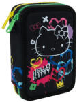 COOLPACK - Jumper 2 felszerelt 2 emeletes tolltartó - Hello Kitty - Black Neon (F066034) (F066034)