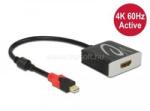 Delock Aktív mini DisplayPort 1.4 - HDMI átalakító 4K 60 Hz (HDR) (DL65302) (DL65302)