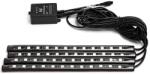 Aigostar - Benzi LED RGB reglabile pentru mașină LED/4, 5W/5V + telecomandă (AI2718)