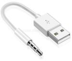 Gigapack Adatkábel 3.5mm jack - USB, Apple iPod Shuffle 3 / Shuffle 4 kompatibilis, FEHÉR (GP-183017) (GP-183017)