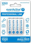 everActive R03/AAA Ni-MH 1050 mAh 1, 2 V Ni-Mh tölthető akkumulátor, 4 db