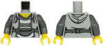 LEGO® Alkatrészek (Pick a Brick) Világos kékesszürke női felsőtest, kapucnis pulcsi mintával 6293252 (6293252)