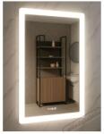  Badenmob LED-es világító tükör, ködmentesítő funkcióval, órával, dátummal és hőmérővel, MD2, 60x80cm