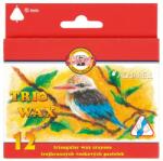 KOH-I-NOOR Creion de ceară KOH-I-NOOR set de 12 acareturi triunghiulare de 10 mm 7220094000 (7220094000)