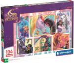 Clementoni Puzzle pentru copii Clementoni de 104 piese - Academia de unicorni, varianta 3 (25793) Puzzle