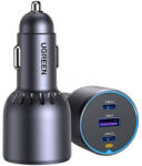 UGREEN EC703 2xUSB-C-USB-A autós töltő, 75W, fekete