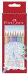 Faber-Castell Creioane colorate, set, hexagonale, FABER-CASTELL, 10 culori pastelate diferite