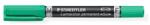 STAEDTLER Marker permanent, F/M, 0, 6/1, 5 mm, vârf conic, cu 2 vârfuri, STAEDTLER "Lumocolor Duo", verde