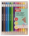 APLI Creioane mecanice colorate, set, APLI "Color Click", 12 culori, 12 buc