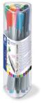 STAEDTLER Set de linii, 0, 3 mm, STAEDTLER "Triplus 334", 12 culori diferite, 12 buc