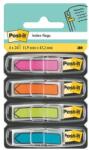 3M Semne de carte, plastic, semne de carte 4x24, 11, 9x43, 2 mm, formă de săgeată, 3M POSTIT, mix, 96 de coli