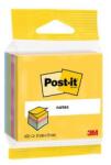 3M POSTIT Blocnotes autoadeziv, 51x51 mm, 400 coli, blister, 3M POSTIT, ultra colors, 400 coli