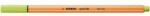STABILO Liner, 0, 4 mm, STABILO "Point 88", verde lime