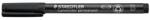 STAEDTLER Marker permanent, OHP, 1-2, 5 mm, STAEDTLER "Lumocolor® 314 B", negru