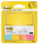 3M Semn de carte, hârtie, 4x50 coli, 20x38 mm, 3M POSTIT, ultra mix, 200 coli