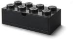 LEGO Cutie de depozitare pentru birou, sertar, LEGO „Brick 2x2, neagră