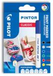 Pilot Marker decorativ, set, 1 mm, PILOT "Pintor F", 6 tipuri de culori clasice, 6 buc