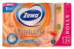 Zewa Hârtie igienică, 3 straturi, 24 role, ZEWA "Deluxe", piersică, 24 role