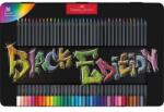 Faber-Castell Creioane colorate, set, triunghiulare, în cutie de tablă, FABER-CASTELL "Black Edition", 36 de culori diferite, 36 buc
