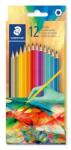 STAEDTLER Creioane colorate, set, hexagonale, STAEDTLER "175 C", Multiverse 2, 12 culori diferite, 12 buc