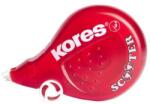 Kores Rolă corectoare, 4, 2 mm x 8 m, KORES "Scooter" roșie, 8 m
