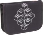 LEGO® Penar, cu clapete, fermoar, plin, LEGO „Bricks, negru, cu model Penar