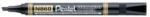 Pentel Marker permanent, 0, 6-4, 5 mm, vârf teșit, PENTEL "N860", negru