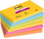 3M POSTIT Blocnotes autoadeziv, 76x127 mm, 90 de coli, 3M POSTIT, Carnival, 540 de coli