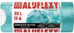 Alufix Saci de gunoi, retractabili, LDPE, parfumați, 35 l, 15 buc, 53x53 cm, 20 , ALUFIX "Aluflexy", turcoaz, 15 buc
