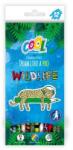 Victoria Creioane colorate, set, triunghiulare, COOL BY VICTORIA "Wildlife", 12 culori diferite, 12 buc