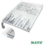 Leitz Copertă Euro, A4, 180 microni, suprafață transparentă, 20 mm, cu clapă, LEITZ "Jumbo", 5 bucăți