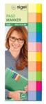 Sigel Semne de carte, hârtie, semne de carte 10x50, 15x50 mm, SIGEL "Multicolor", amestec de culori, 500 de coli