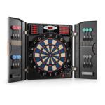 oneConcept Masterdarter, aspect lemn, țintă de darts, automat de darts, cu vârf moale și uși. (DRB2-Masterdarter) (DRB2-Masterdarter)