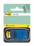 3M Semn de carte, plastic, 50 de coli, 25x43 mm, 3M POSTIT, albastru, 50 de coli