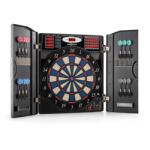 oneConcept Masterdarter, aspect lemn, țintă de darts, automat de darts, cu vârf moale și uși. (DRB2-Masterdarter) (DRB2-Masterdarter)