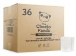 The Cheeky Panda Hârtie igienică, bambus, 3 straturi, rolă mică, 36 role, CHEEKY PANDA, albă, 36 role