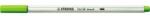 STABILO Marker cu fibră, STABILO "Pen 68 brush", verde deschis